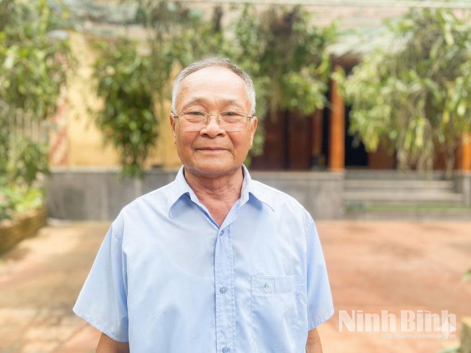 Ông Đinh Minh Châu (Người uy tín trong đồng bào dân tộc Mường, xã Cúc Phương).