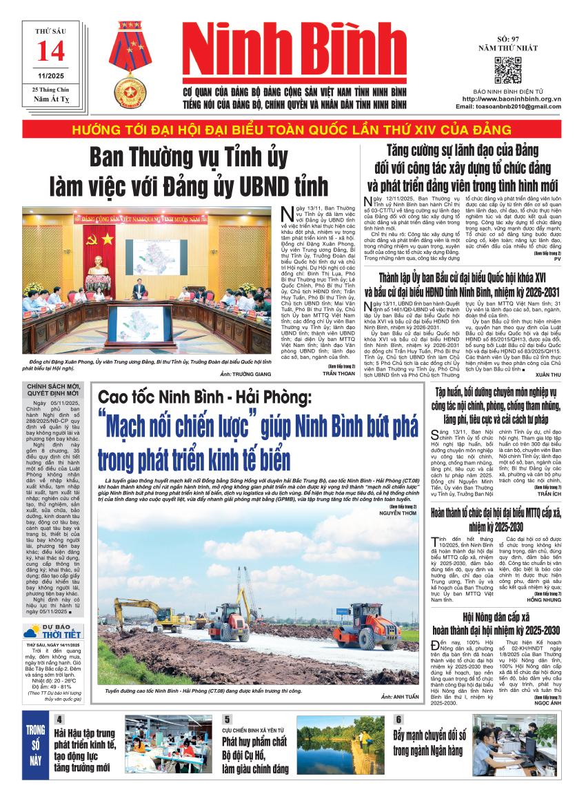 Ninh Bình thời sự số 97 (14/11/2025)
