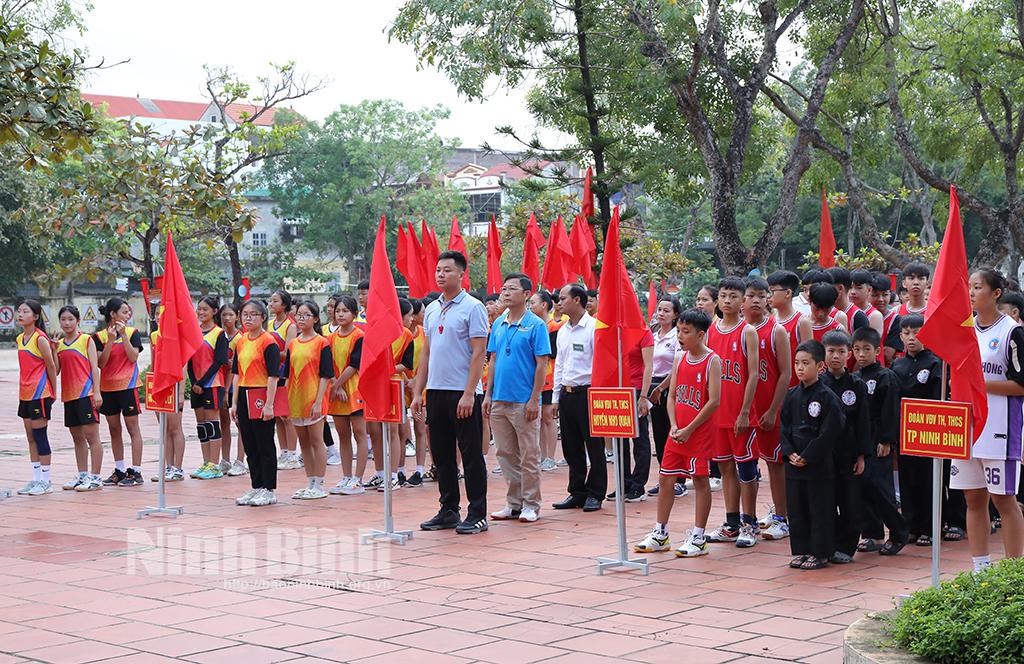 Khai mạc Hội thi TDTT học sinh cấp Tiểu học, THCS cấp cụm huyện năm học 2023- 2024