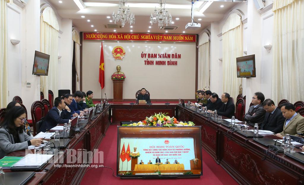 Hội nghị trực tuyến toàn quốc triển khai nhiệm vụ năm 2021 của Ban chỉ đạo 138 và 389
