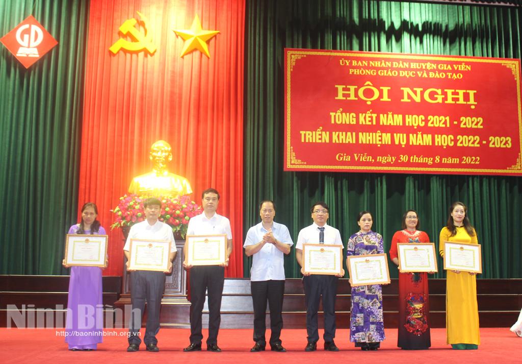 Ngành Giáo dục Gia Viễn tổng kết năm học 2021-2022