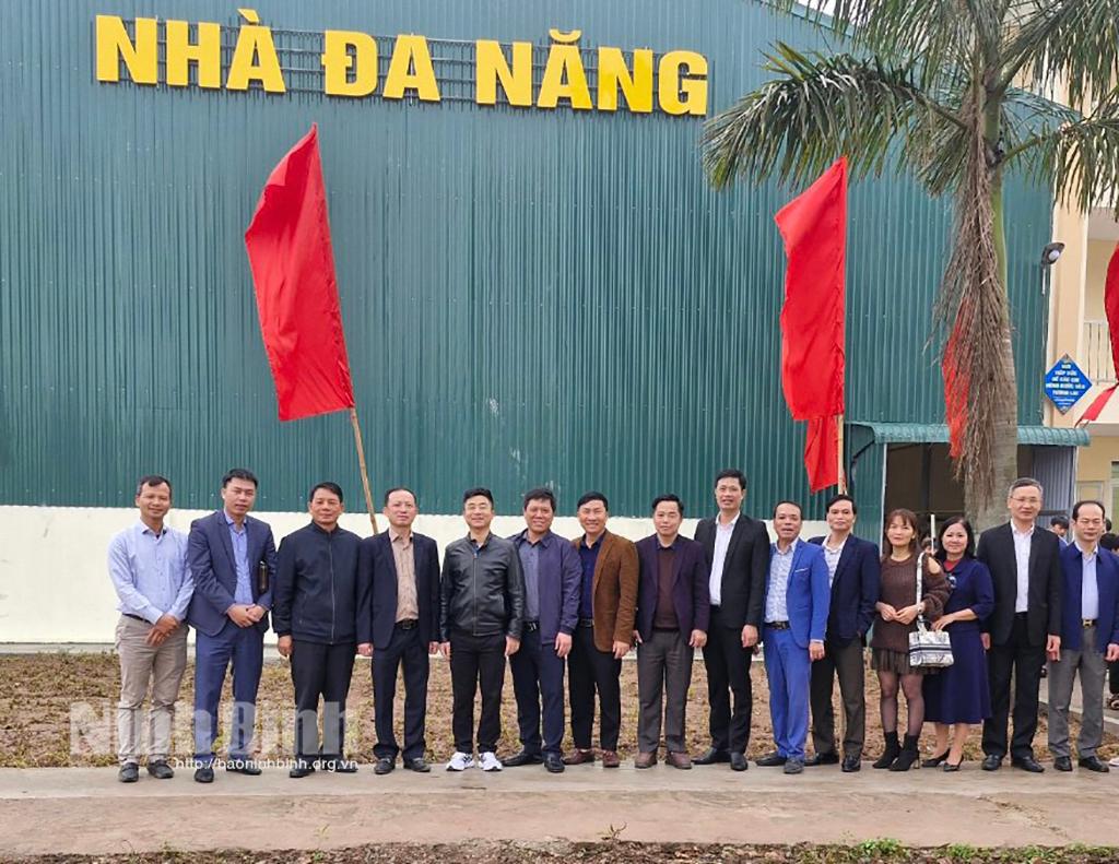 Khánh thành Nhà thi đấu đa năng tặng Trường THCS Khánh Cường