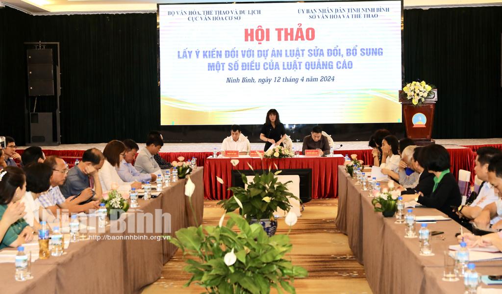 Hội thảo lấy ý kiến đối với dự thảo Luật sửa đổi, bổ sung một số điều của Luật Quảng cáo
